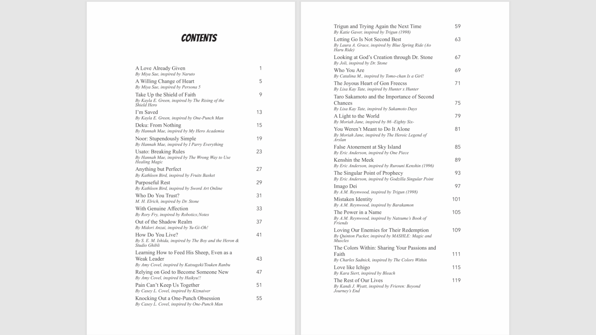 First Example of Formatting Work